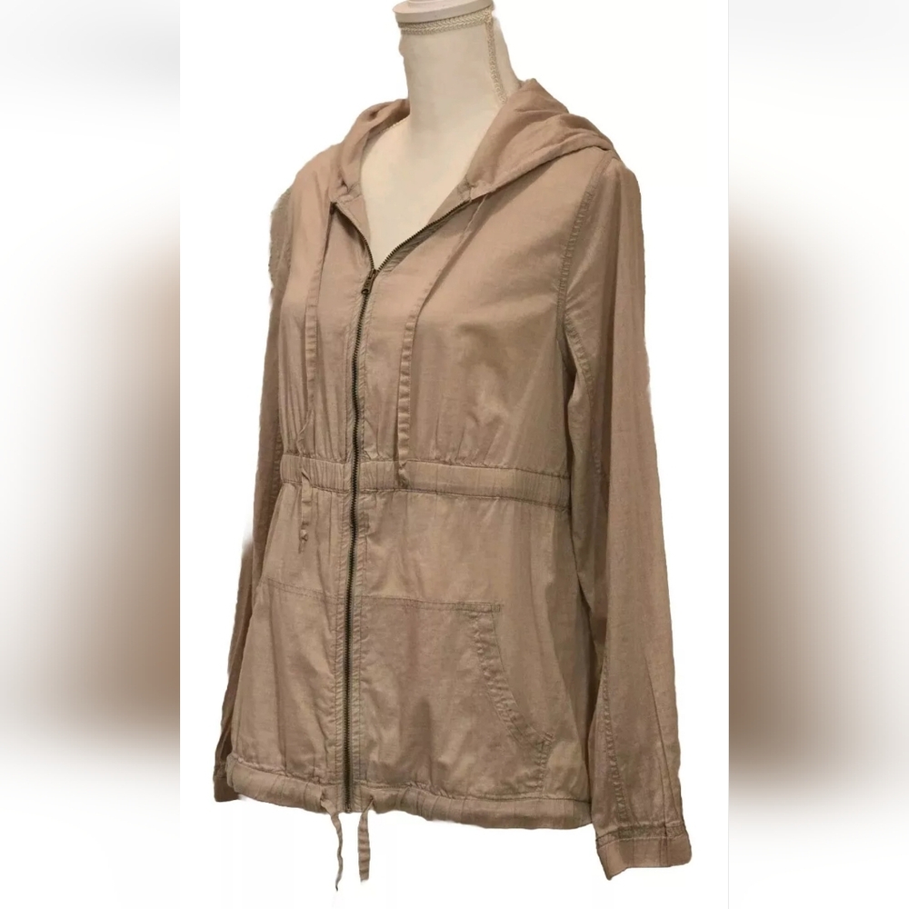 Converse Light Taupe Hooded Bomber Jacket